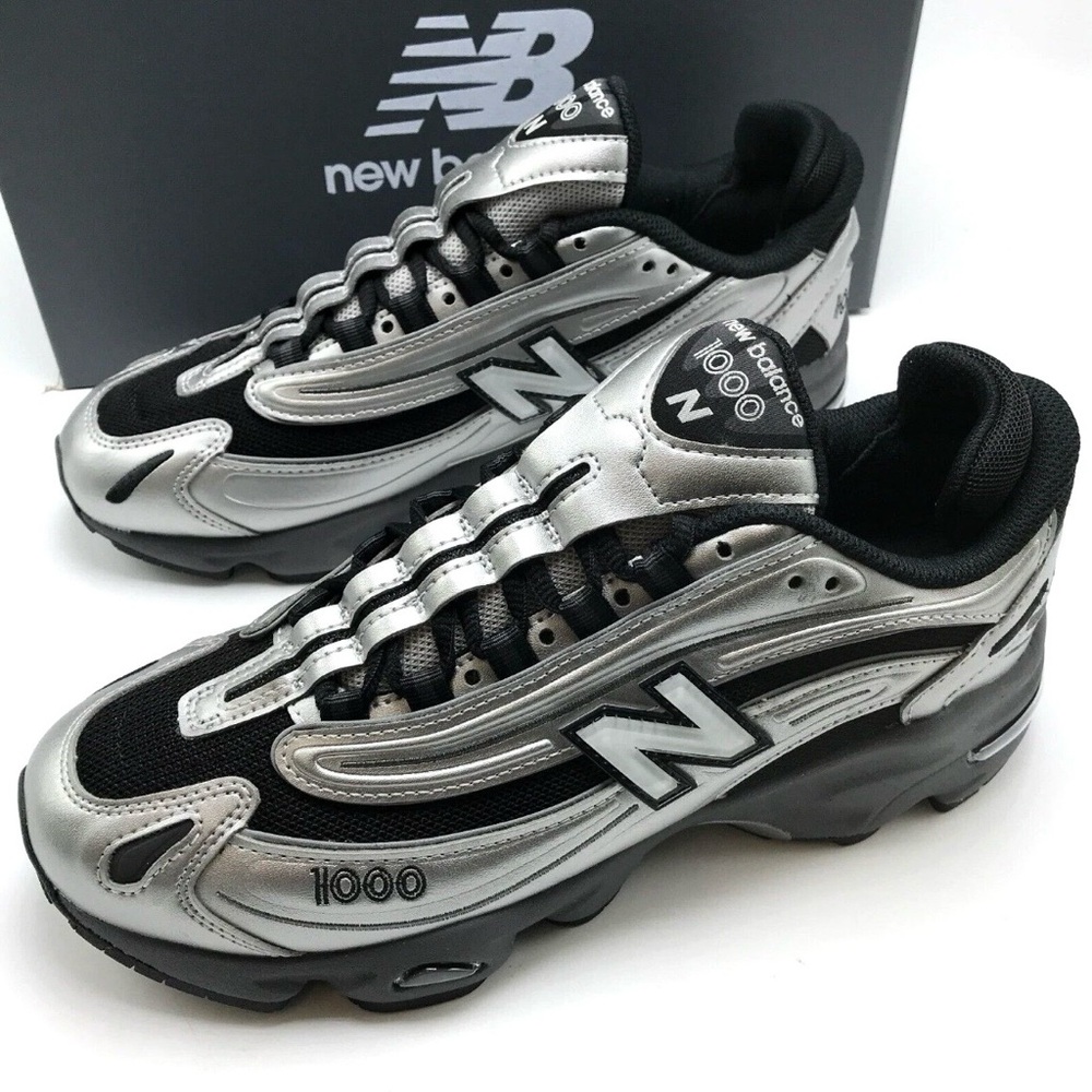 New Balance 1000 🔥 NB Black Silver Metallic Gray M1000EGR U052036 9 10 11.5 13 - Picture 2 of 10